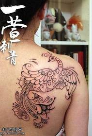 corak tattoo phoenix totem bahu