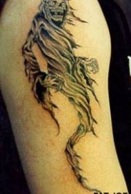 Flying Death Tattoo Pattern