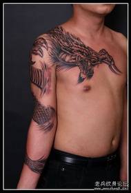 një model tatuazhi dragoi shalle evropiane dhe amerikane për lotim