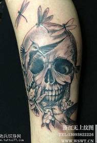 leg skull fly Moth tattoo pattern