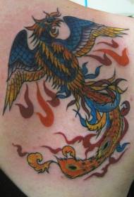 Retour Modèle de tatouage Phoenix Phoenix de feu de style asiatique