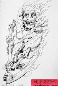 un manoscritto popolare e bello del tatuaggio di morte
