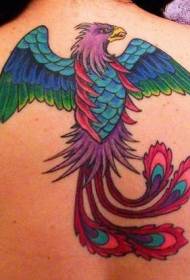 pozadinski uzorak tetovaže feniksa u boji