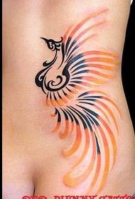 back totem phoenix tattoo pattern  149632 - full back black gray phoenix tattoo pattern