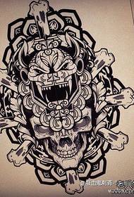 a classic European and American tattoo manuscript