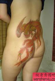 Візерунок татуювань для жінок: Бутік із малюнком татуювання із зачісками із середньою талією «Фенікс»