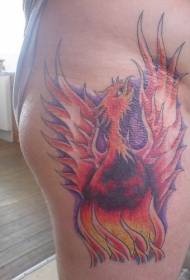 плече Phoenix Phoenix в візерунок татуювання полум'я