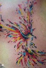 na prsima šareni uzorak tetovaže Phoenix