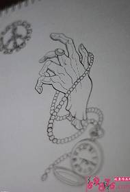 Death hand hand tattoo manuscript picture