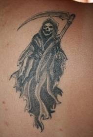patrón de tatuaxe de morte da vella escola