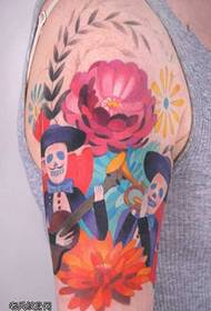 Modello di tatuaggio di colore del braccio