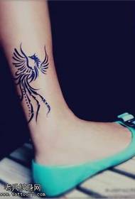 been Phoenix totem tattoo patroon
