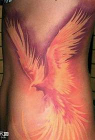 motivo tatuaggio fenice in vita
