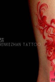 kjekke populære farger abstrakte Phoenix tatoveringsmønster for bena for gutter