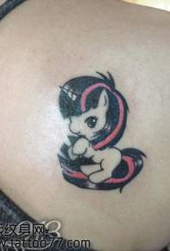 beauty shoulder cute unicorn tattoo pattern