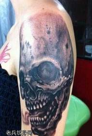 modello del tatuaggio del cranio del braccio