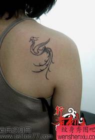 Meninas como padrão de tatuagem totem phoenix