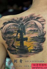 versione da cartone animato per spalla da ragazzo del modello di tatuaggio della morte 151125- Tatuaggio popolare classico europeo e americano skull 鬼 teschio di gambe