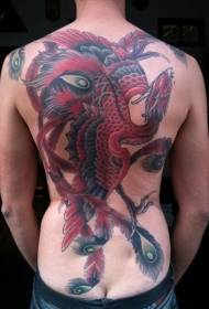 warna tukang corak tattoo phoenix lucu