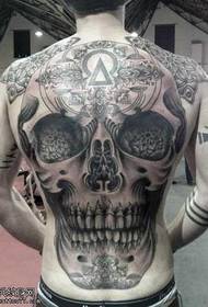 voller Rücken Blume Mode Tattoo-Muster