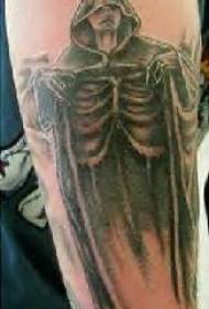 Padrão de tatuagem da morte na capa da invisibilidade