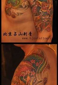 fajny męski ulubiony wzór tatuażu szalowego smoka