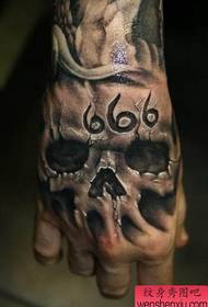 ein Tattoo auf dem Handrücken eines Tattoos