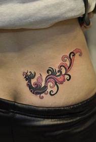 modello di tatuaggio fenice totem bell'aspetto della vita della ragazza