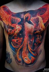 rekomendavo gražų „Phoenix“ tatuiruotės darbą