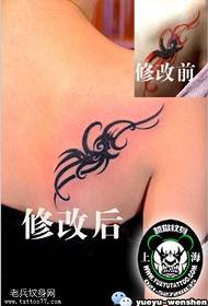 modifierat Phoenix totem tatuering mönster