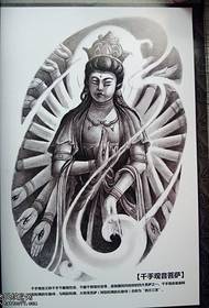 Повний тисячі рук татуювання Guanyin татуювання