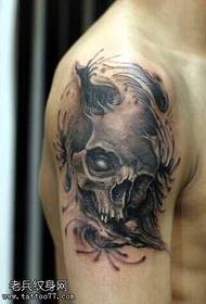 arm soul skull tattoo pattern
