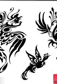 مجموعة الكلاسيكية الشعبية من تصاميم الوشم الطوطم طائر الفينيق