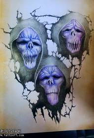 Pattern di tatuaggi di morte