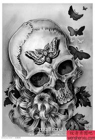a very popular black and white tattoo manuscript