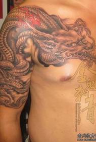 klasični modni šal zmaj tetovaža uzorak