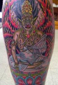 Shank Indian Death God Tattoo Pattern