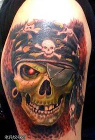 modello di tatuaggio teschio personalità cool