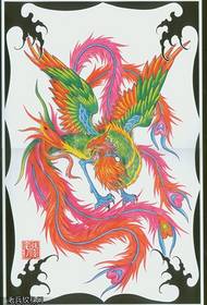 krásny tradičný Phoenix tetovanie obrázok