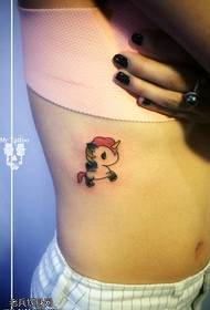 Abdominal Unicorn Tattoo pattern