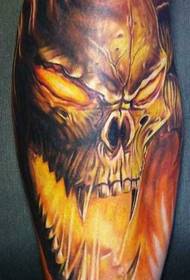 teschio teschio 神 tatuaggio