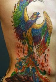 umbala wesinqe sowesilisa phoenix uphakamise iphethini le-tattoo