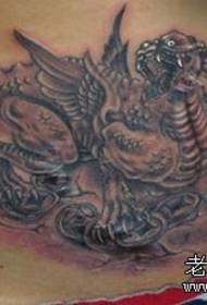 Modello del tatuaggio della bestia di Dio fortunato: modello del tatuaggio della bestia animale della pancia