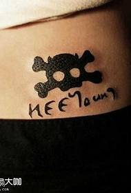 piccolo disegno del tatuaggio in vita