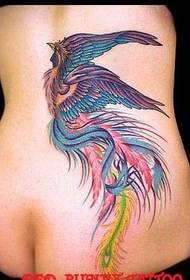 Szkoła tatuażu: obraz tatuażu Phoenix na plecach