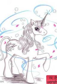 yakanaka uye yakanaka unicorn tattoo manyore