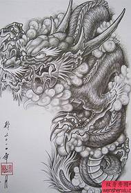 populært kule sjal dragon tatoveringsmanuskript