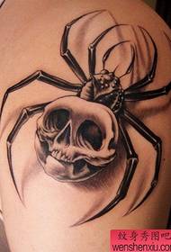 Recomendar um padrão de tatuagem de aranha de crânio de personalidade