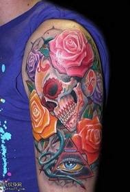 skull ແຂນເພີ່ມຂຶ້ນຮູບແບບ tattoo