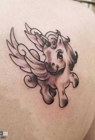 pola tato unicorn bahu cute